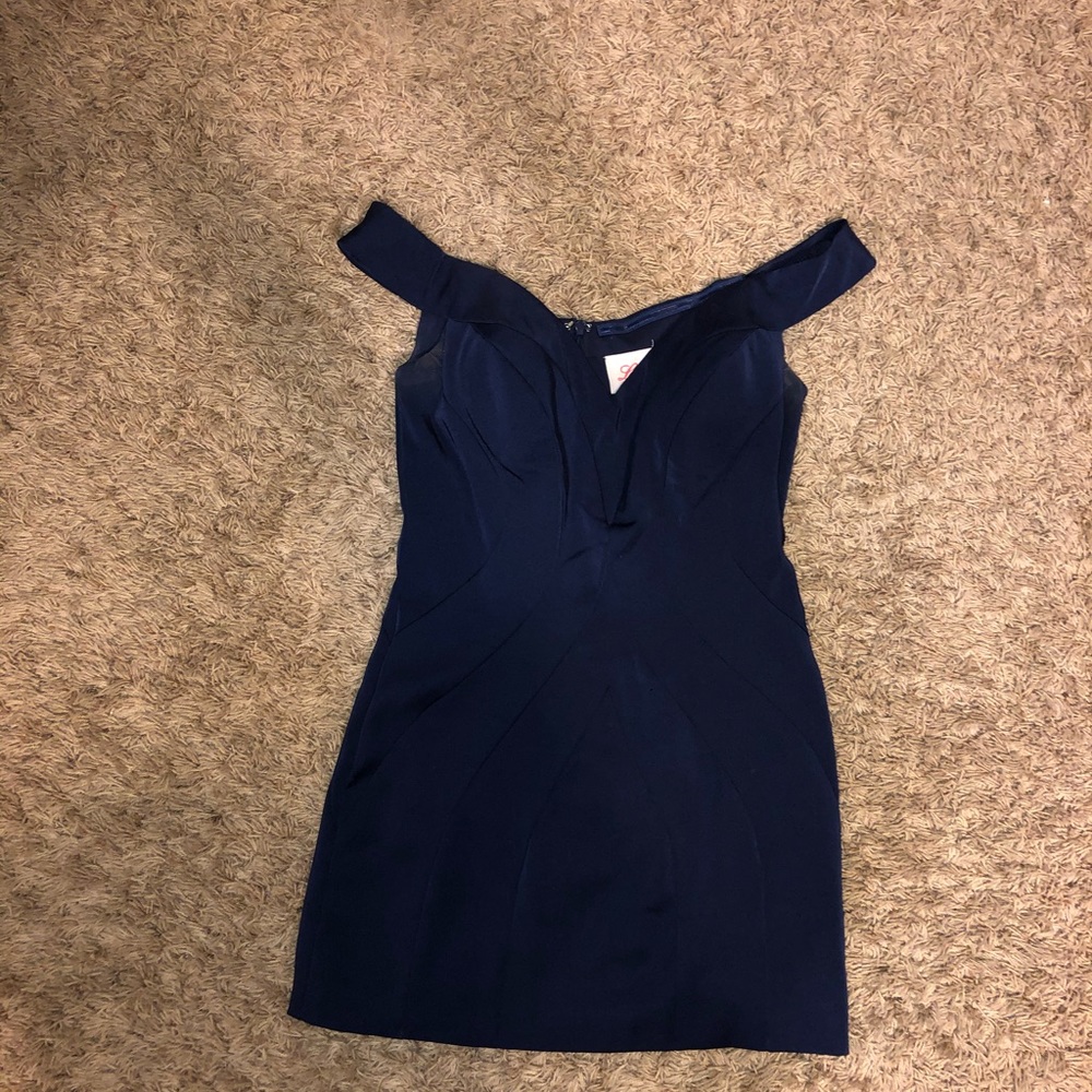 Tight Navy blue homecoming dress